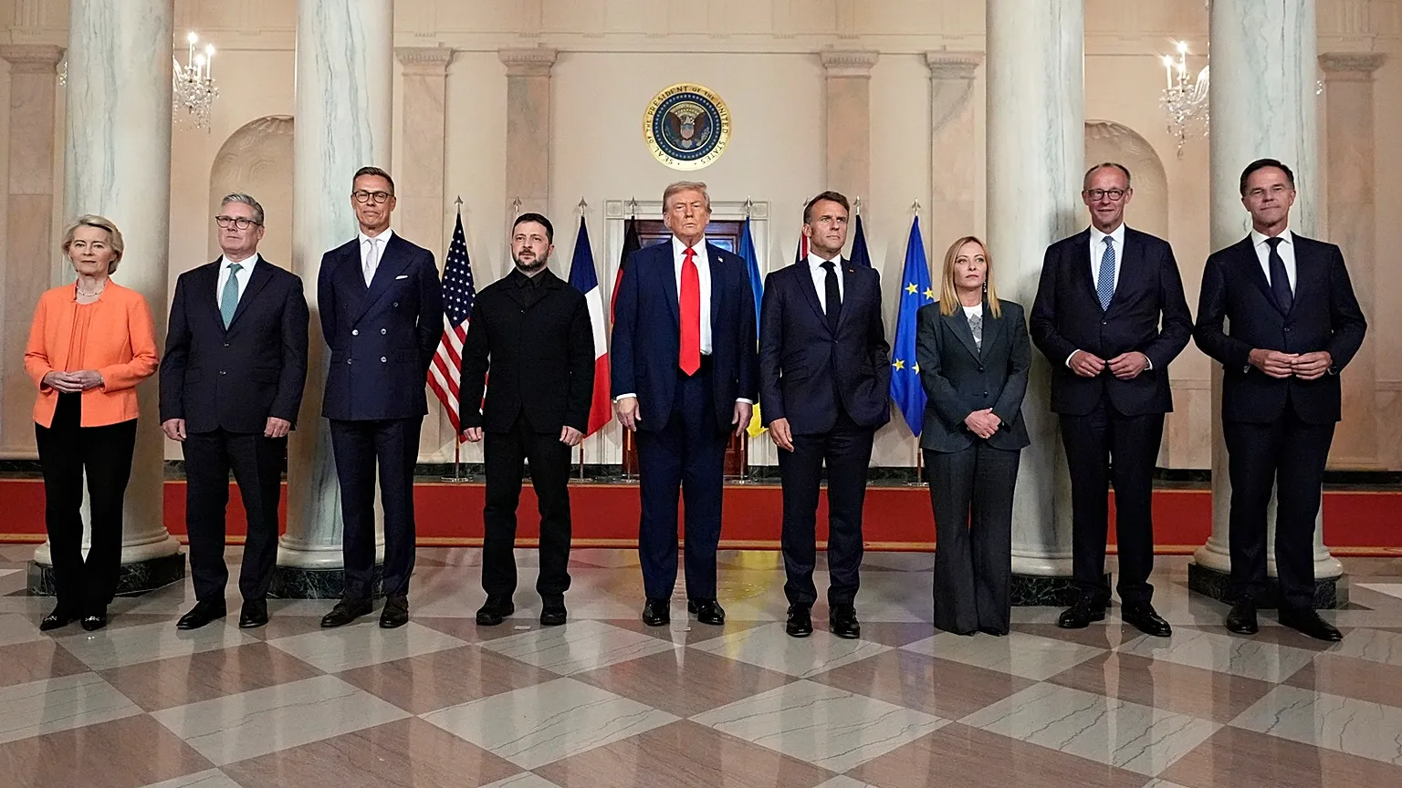 European leaders released a joint statement on Russia's war.