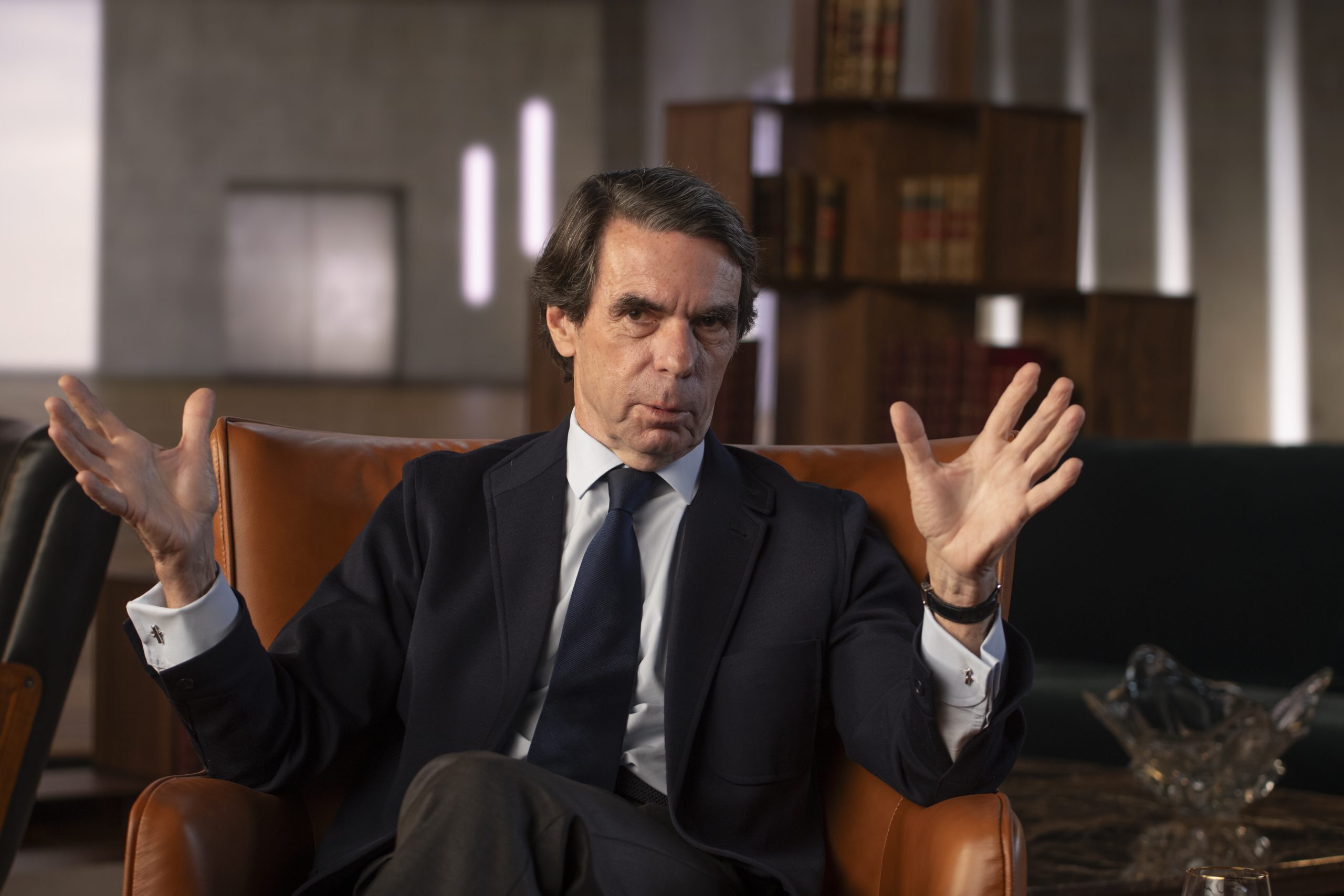 El ex presidente José María Aznar en el documental 'La última llamada'.