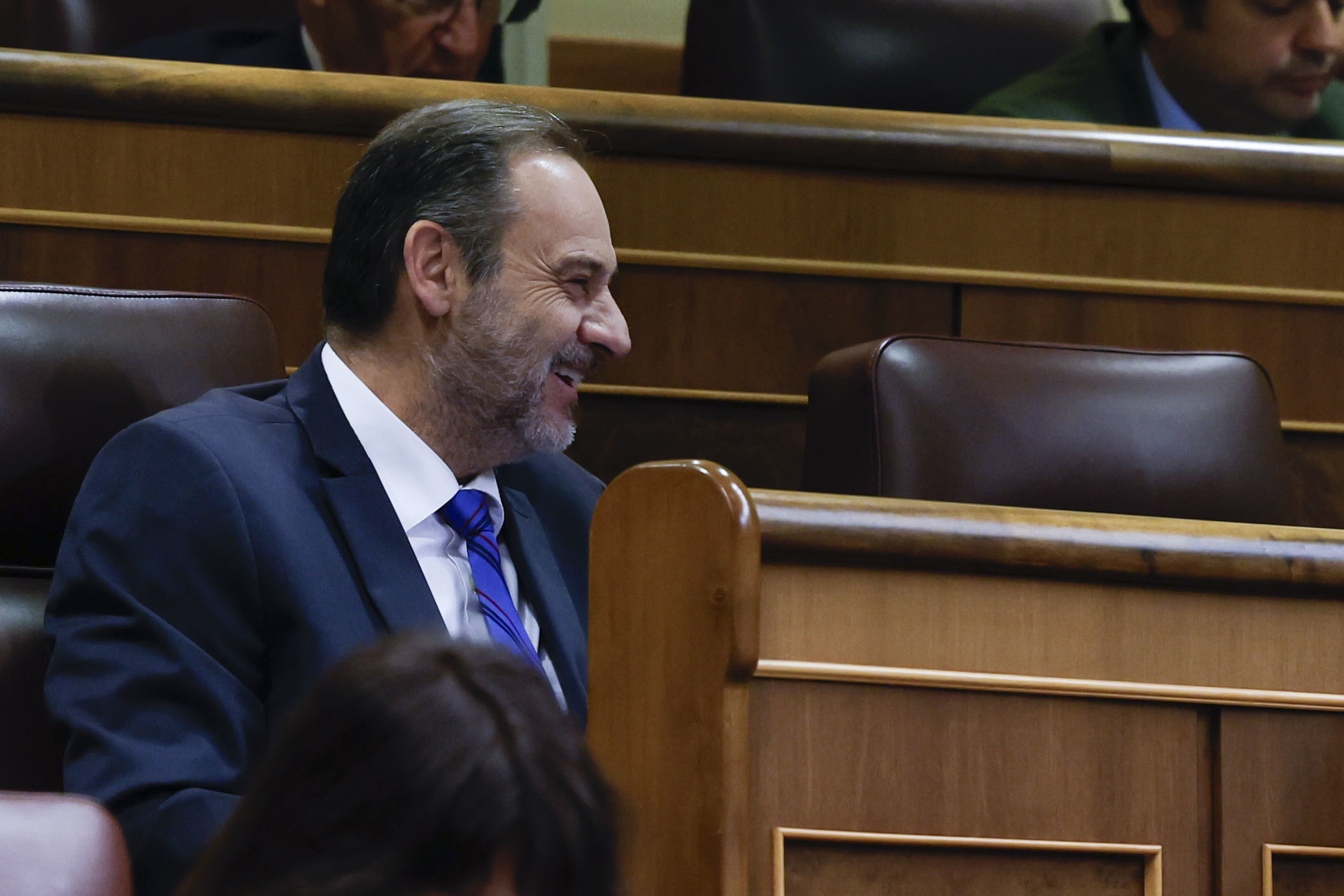 El ex ministro de Transportes José Luis Ábalos en el Congreso.