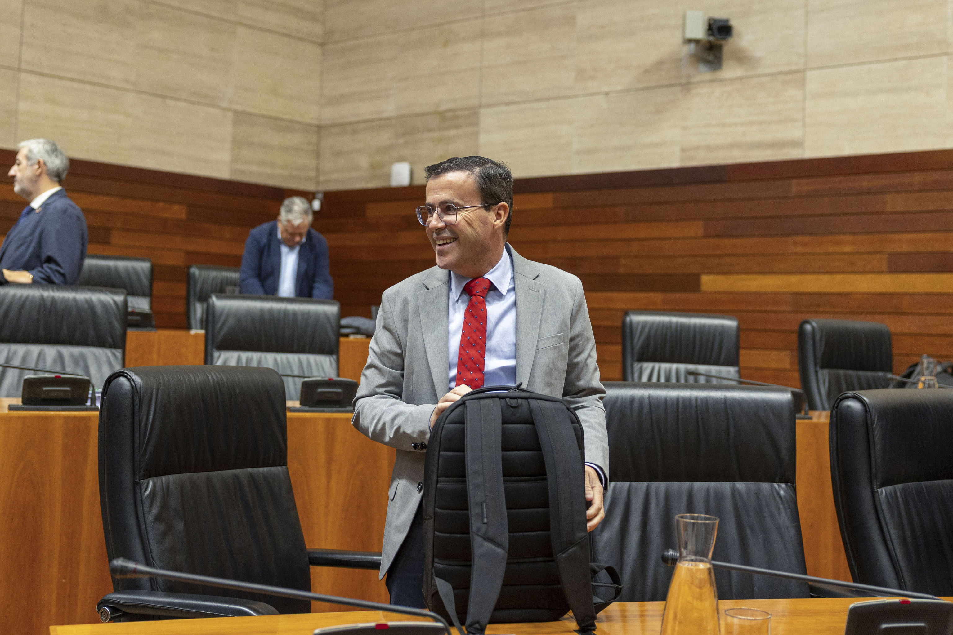 El secretario general del PSOE de Extremadura, Miguel Ángel Gallardo.