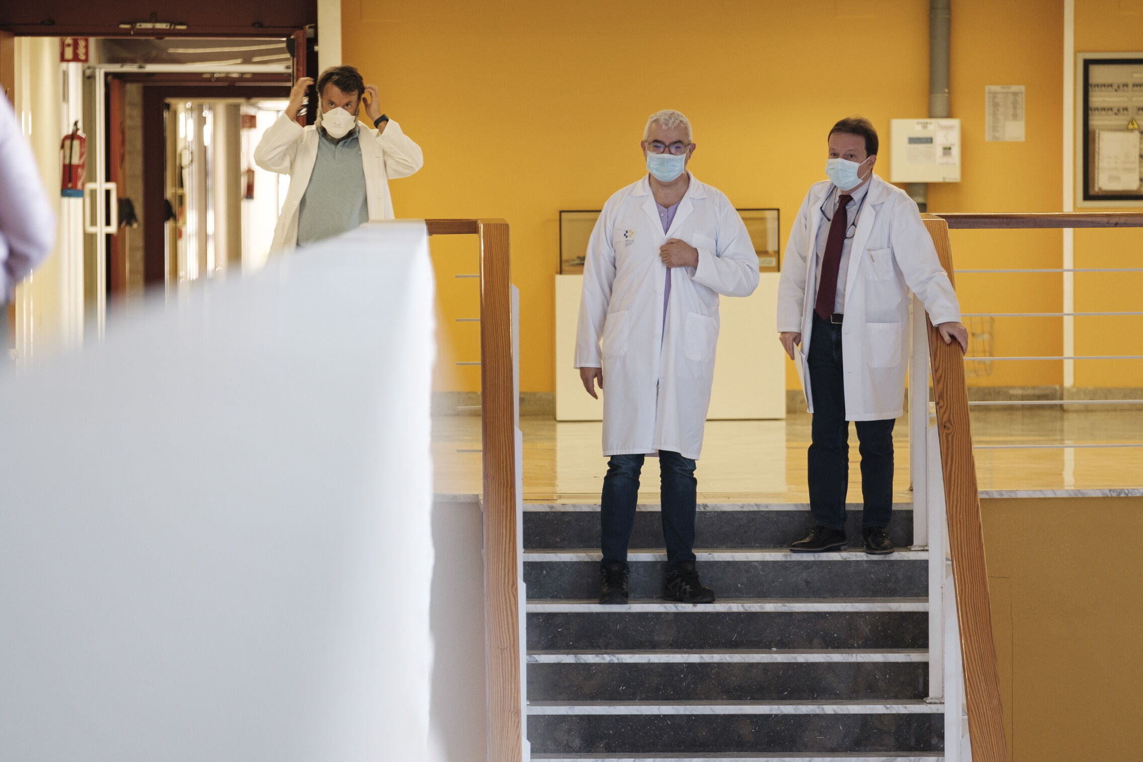 Foto: Centro de salud de Canarias cuando se recuperó la mascarilla en 2024. (EFE / Ángel Medina G.) 