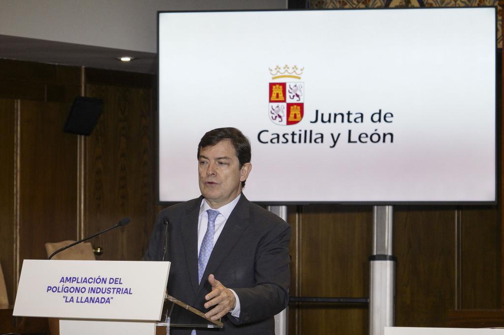 Alfonso Fernández Mañueco, el miércoles, en un acto en Ponferrada (León).