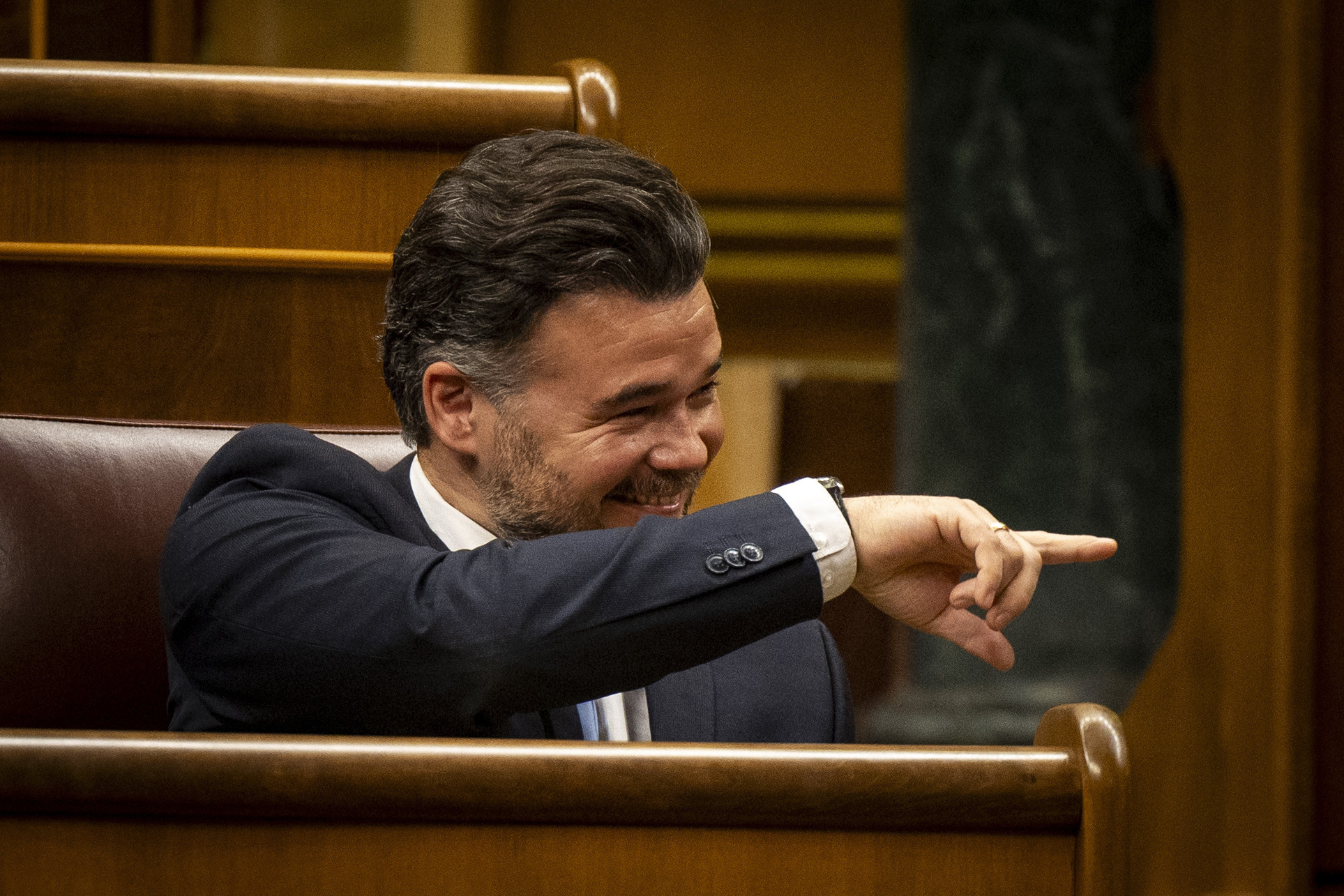 El portavoz de ERC en el Congreso, Gabriel Rufián.