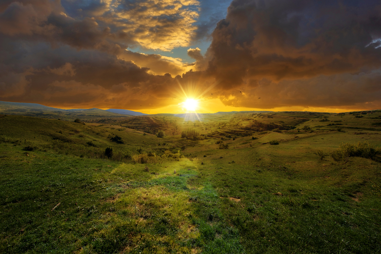 Paisaje de Valdelinares al anochecer. (iStock)