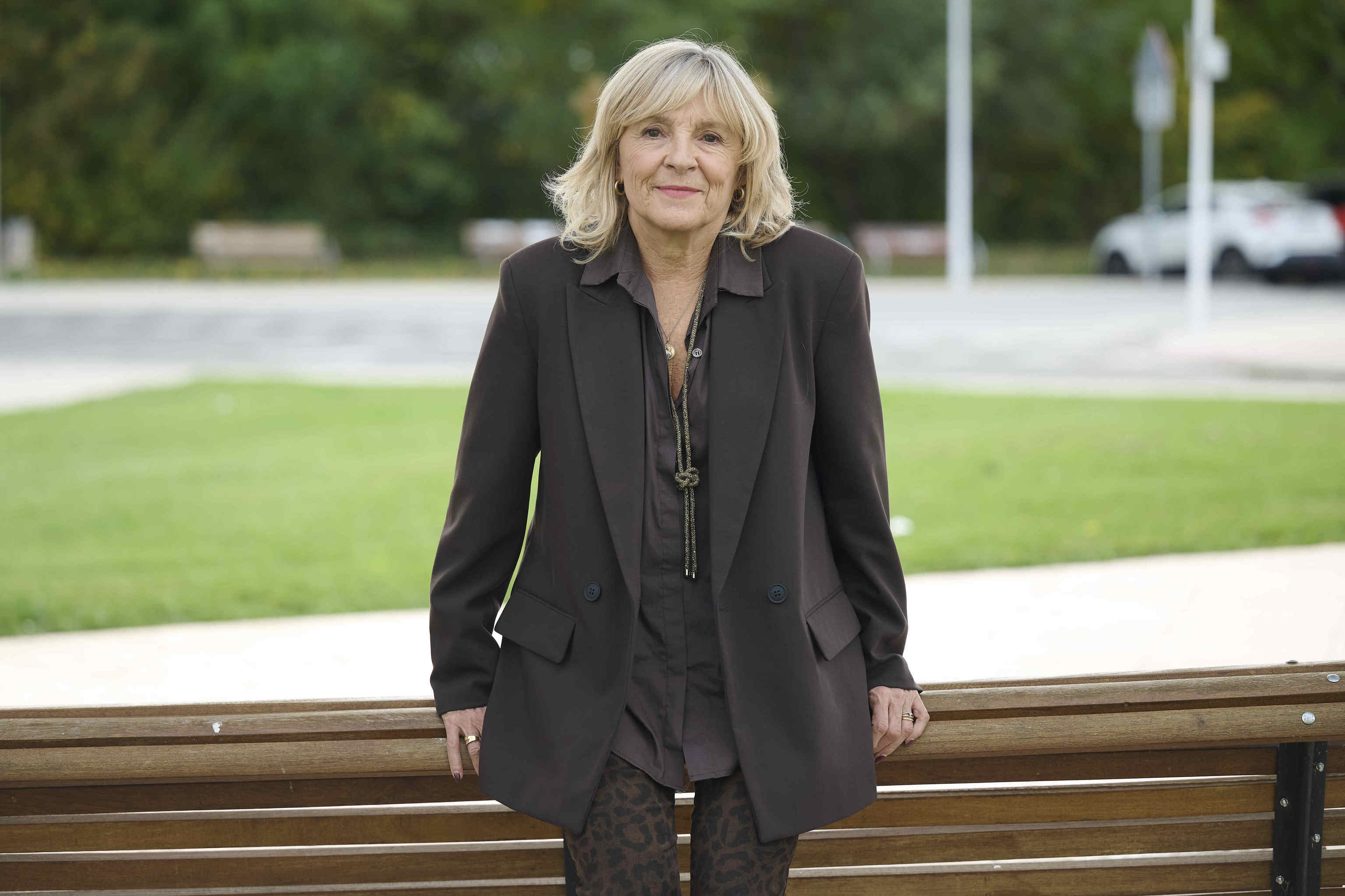 La senadora de UPN María Caballero, ayer en Navarra
