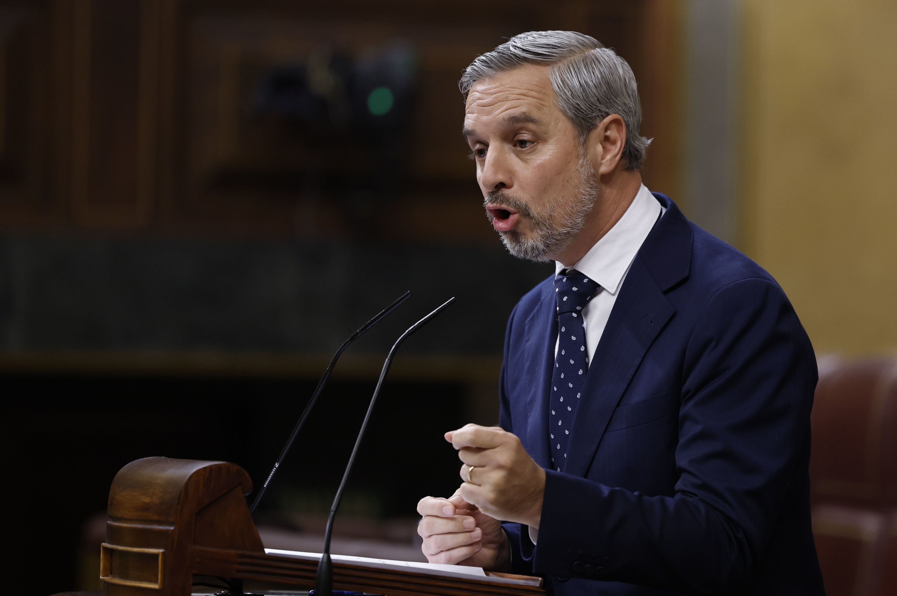 Juan Bravo (PP), durante su intervención.