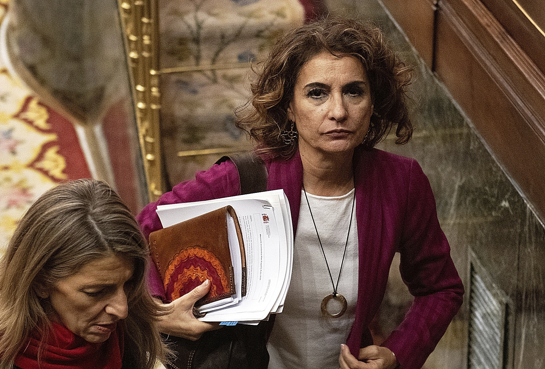La vicepresidenta primera y ministra de Hacienda, María Jesús Montero, en el Congreso.