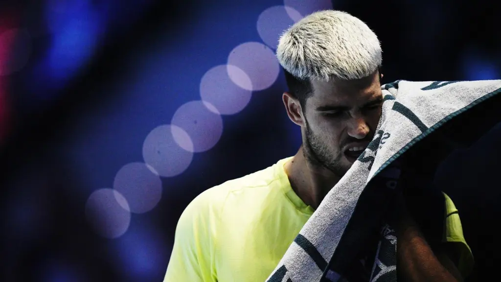 Carlos Alcaraz, durante la final de las ATP Finals