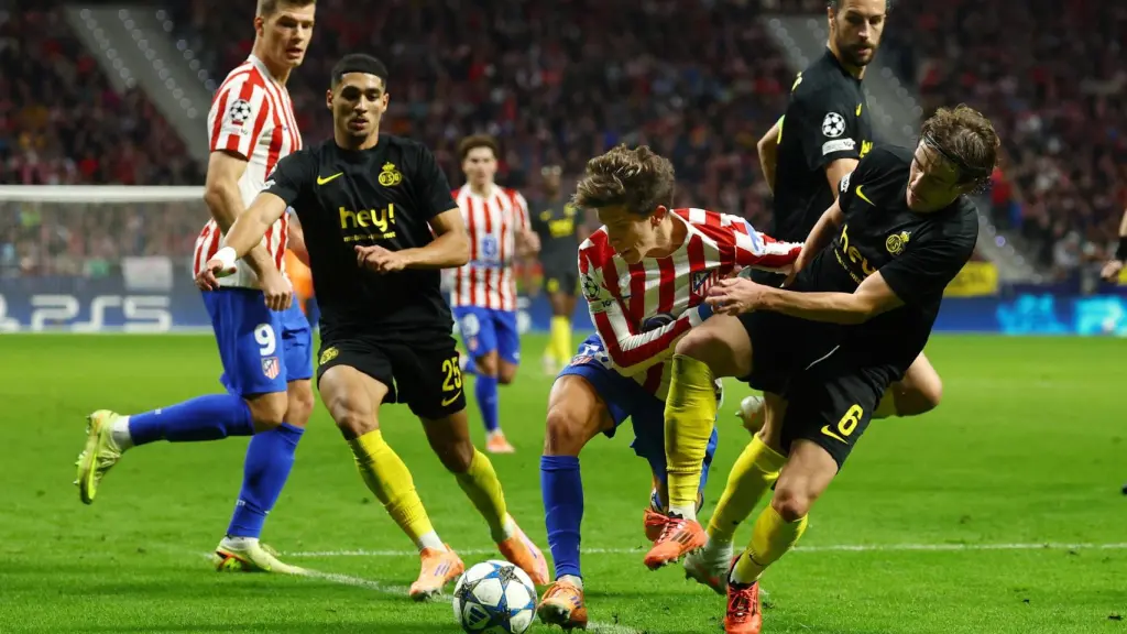 Simeone, durante el partido contra el USG.