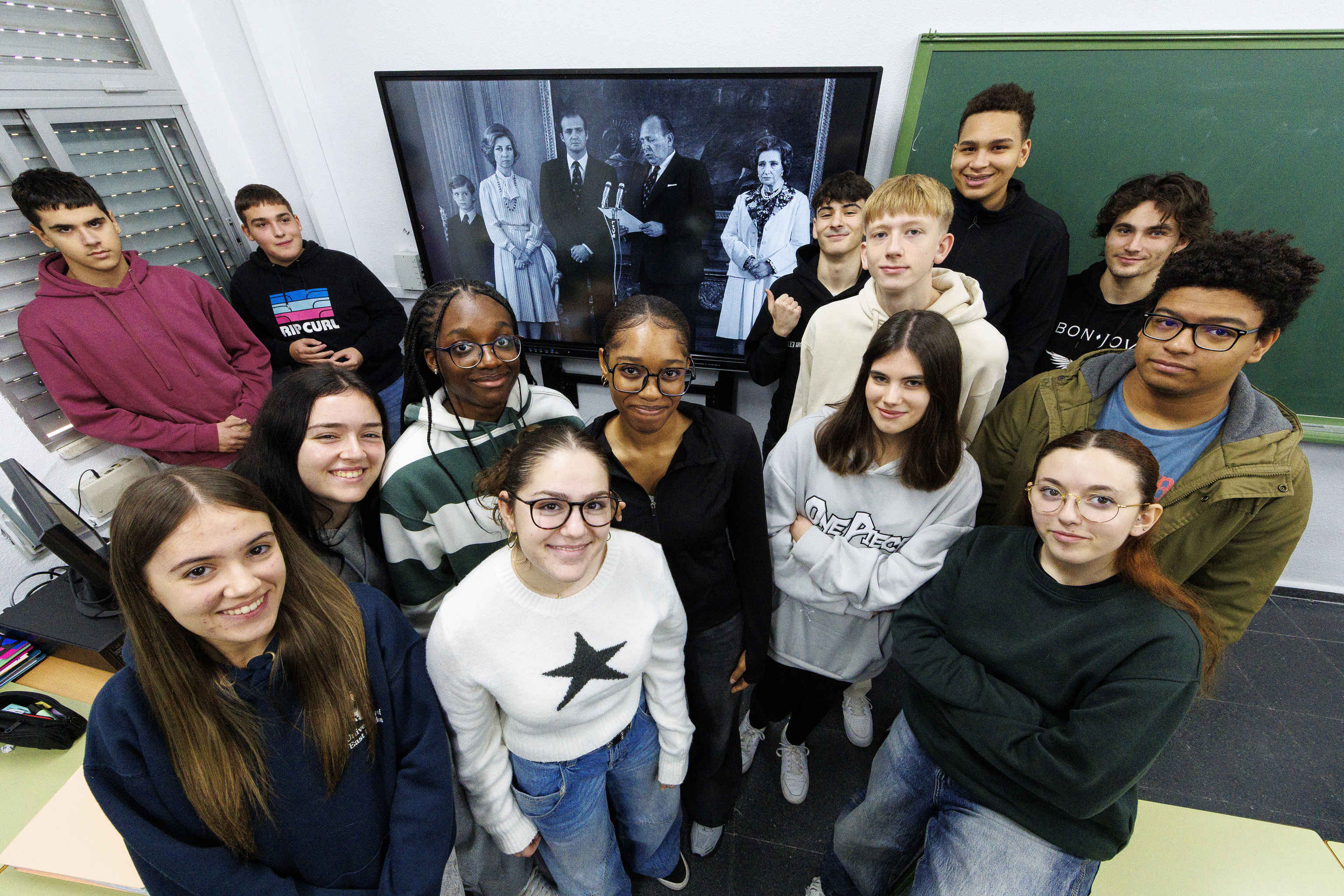 Alumnos de 2º de Bachillerato del instituto José Luis López Aranguren de Fuenlabrada.