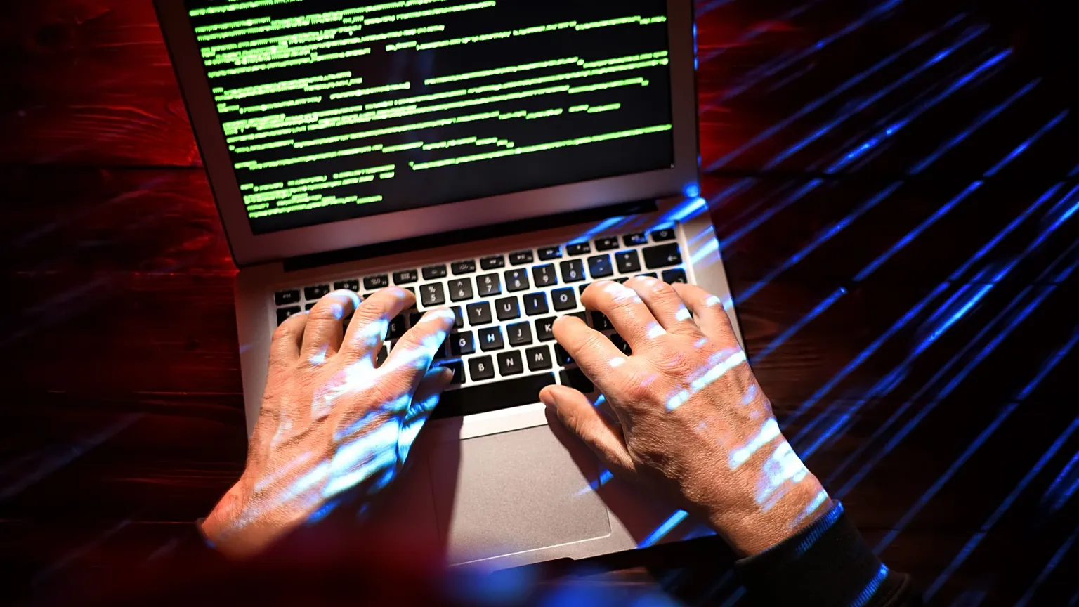Image of computer hacker