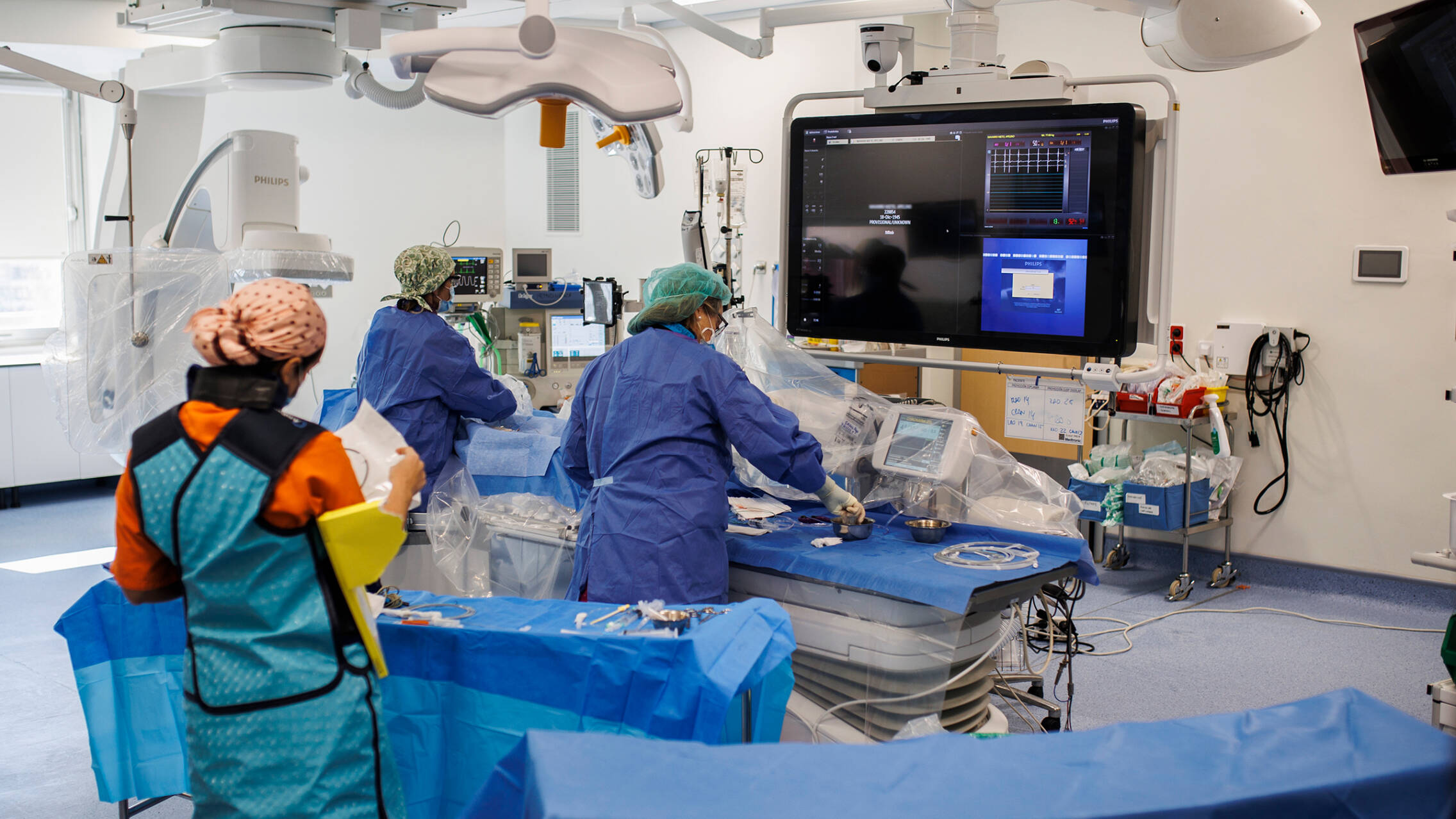 Foto: La unidad de cardiología del Hospital Ramón y Cajal. (Alejandro Martínez Vélez)