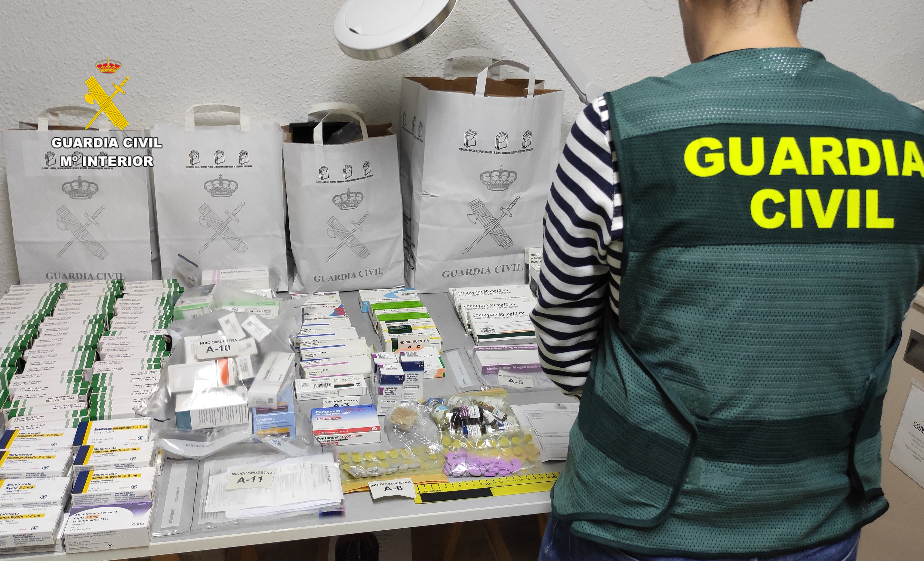 Material incautado en la Operación Grecofar