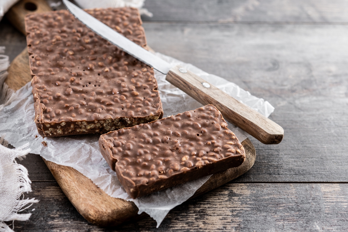 Turrón de chocolate y arroz