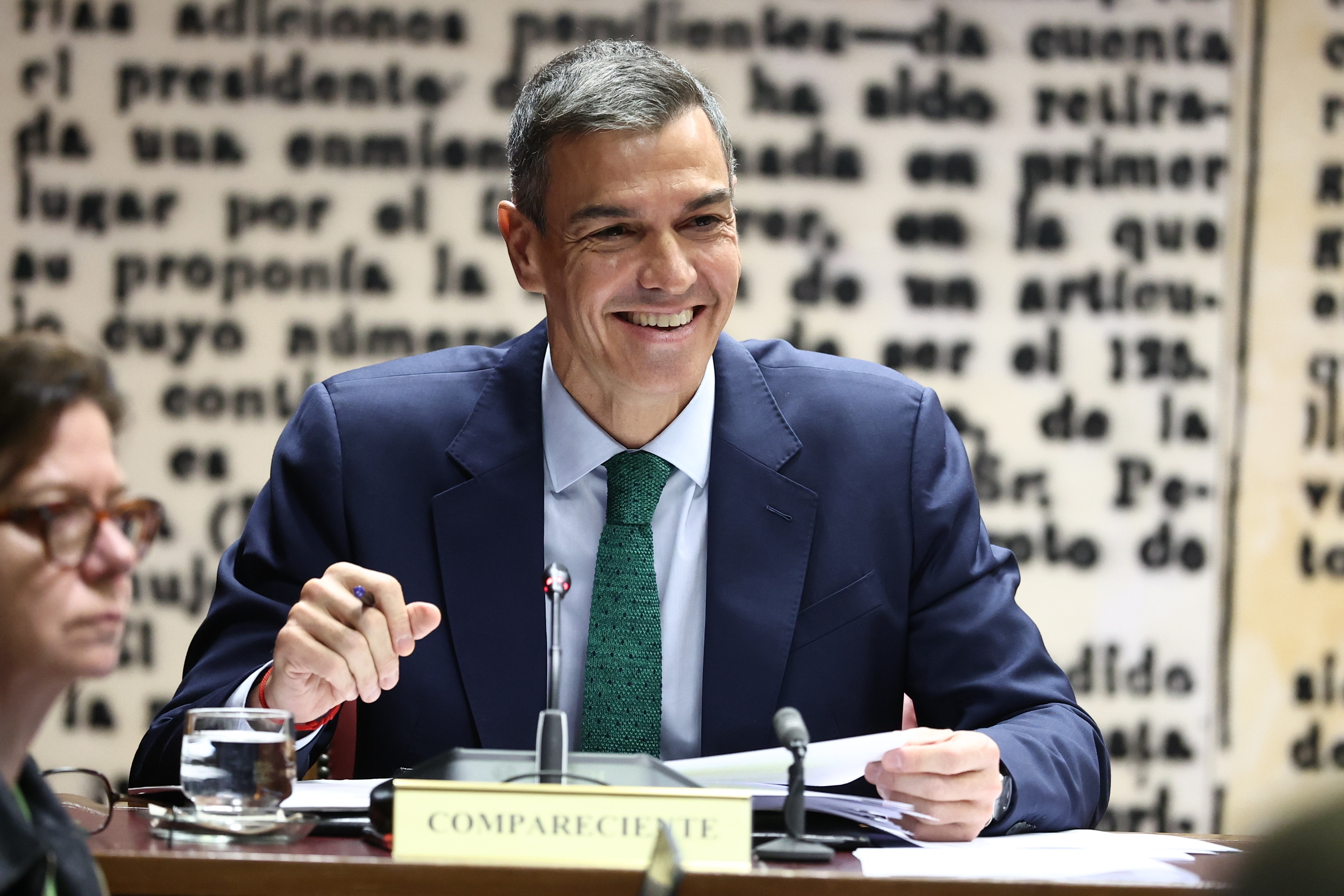 El presidente Pedro Sánchez, en el Senado.