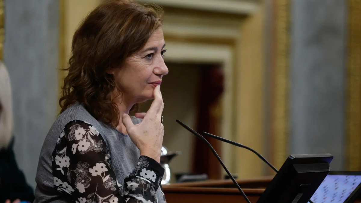 La presidenta del Congreso, Francina Armengol, en el Congreso de los Diputados.