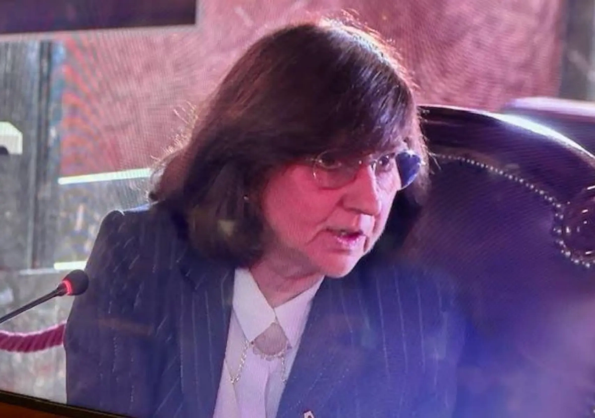 Almudena Lastra, fiscal superior de Madrid, durante su declaración esta tarde en el juicio al fiscal general./