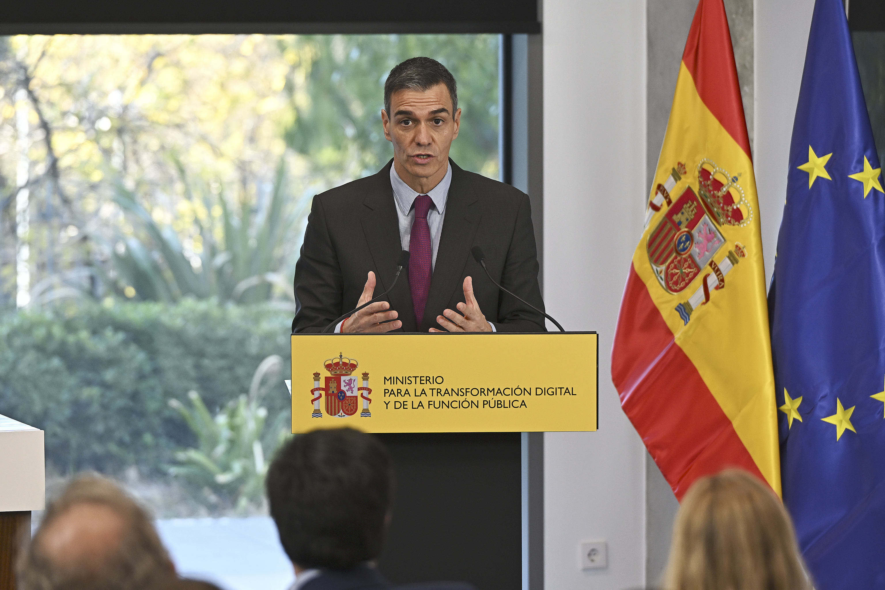 El presidente del Gobierno, Pedro Sánchez, en una rueda de prensa el pasado miércoles.