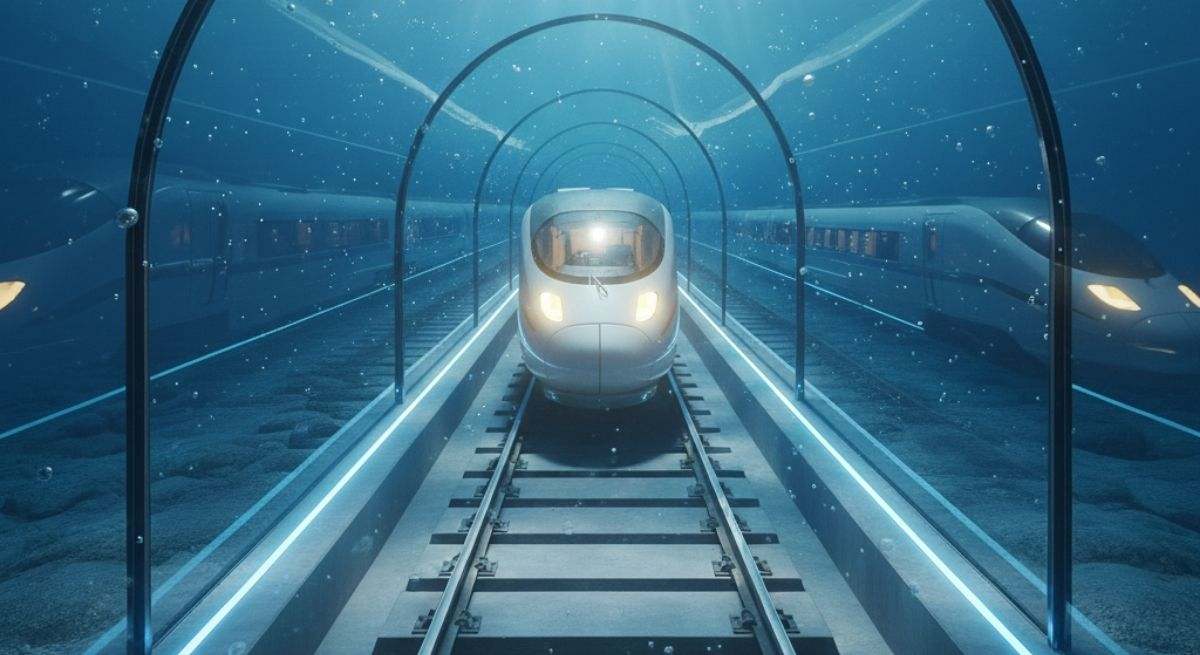 China está a otro nivel: construyen el tren submarino de alta velocidad más largo del mundo que reducirá los viajes a minutos