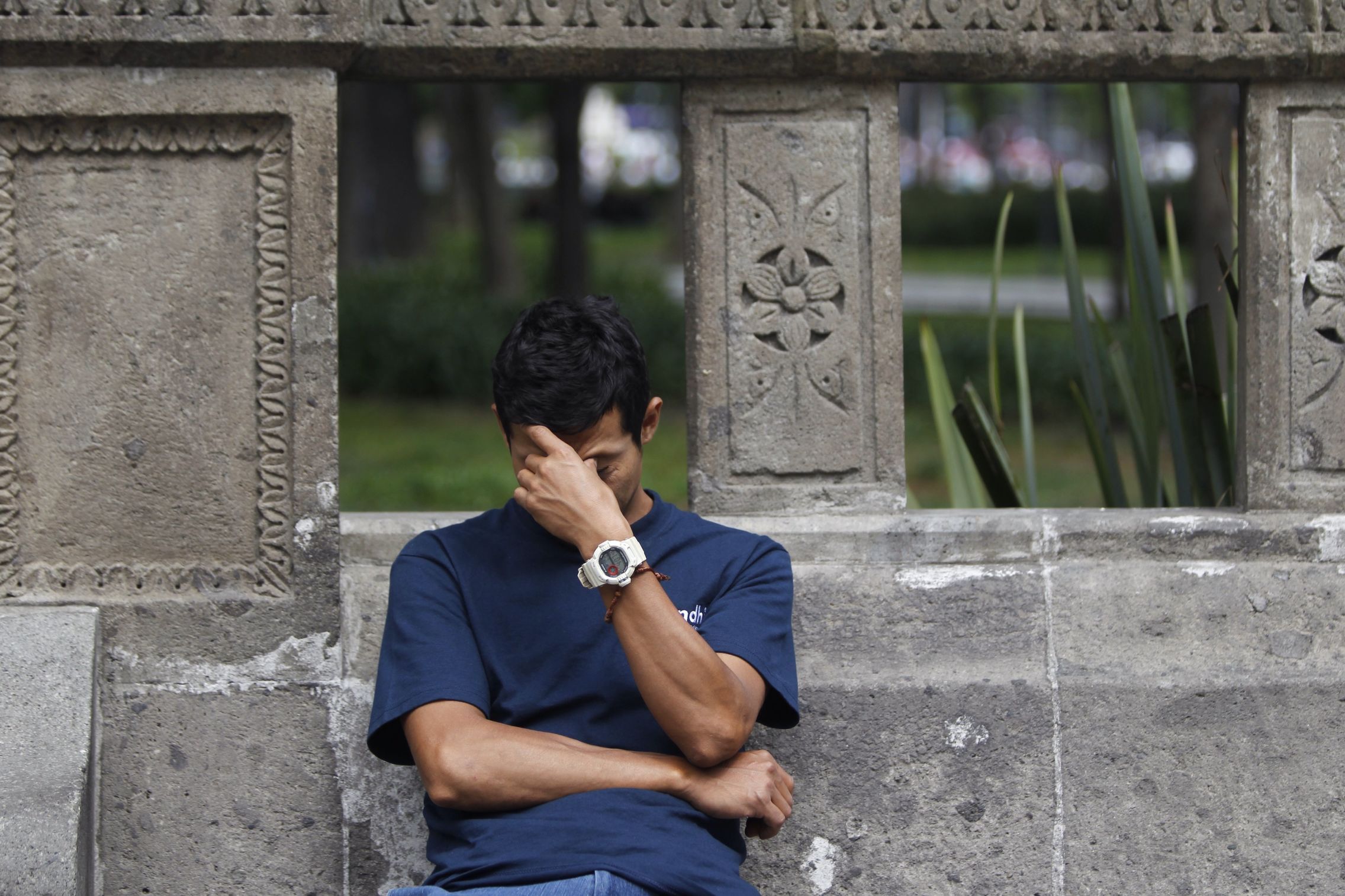 Un hombre en Ciudad de México. (EFE/Sáshenka Gutiérrez)