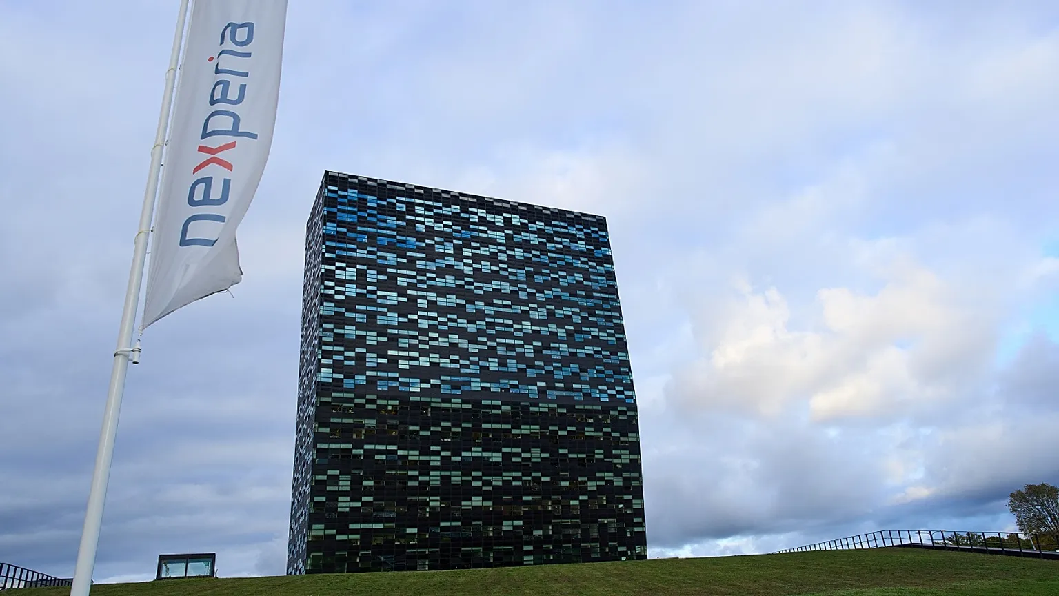 The head office of Chinese-owned chipmaker Nexperia is seen in Nijmegen, the Netherlands.