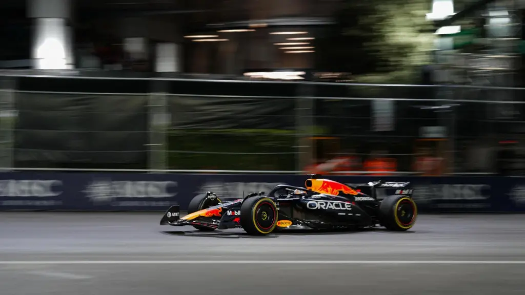 Verstappen, durante el GP Las Vegas.