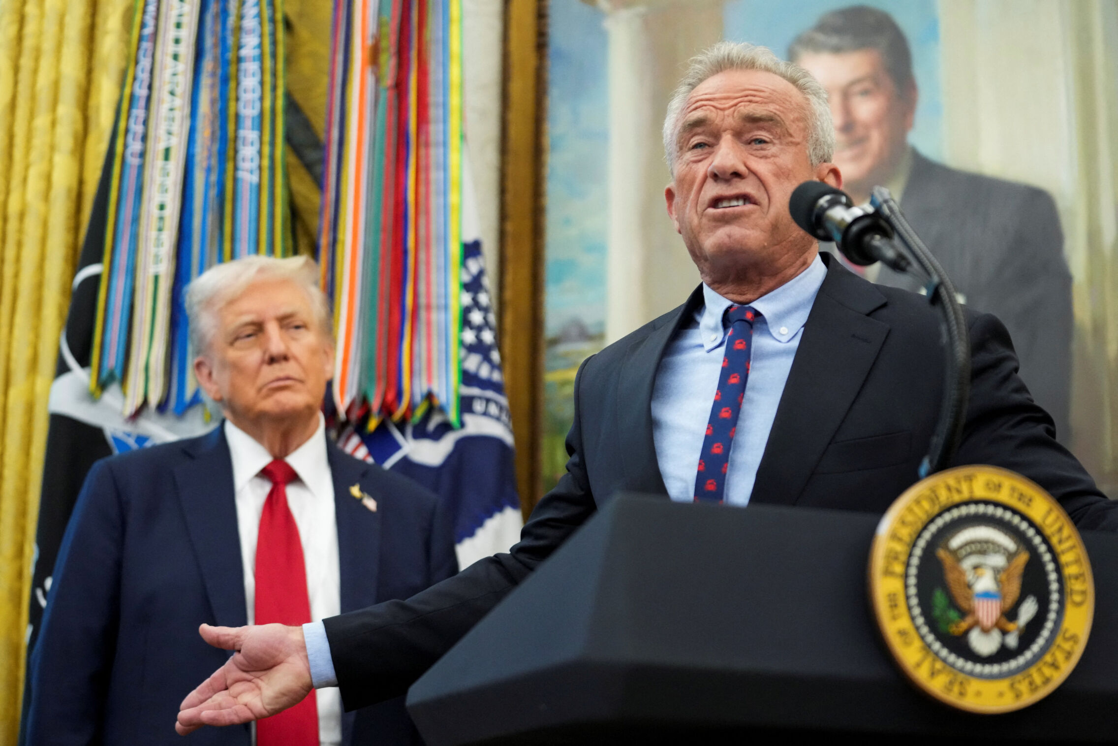 Foto: Trump y Keneddy. (REUTERS / Ken Cedeno)