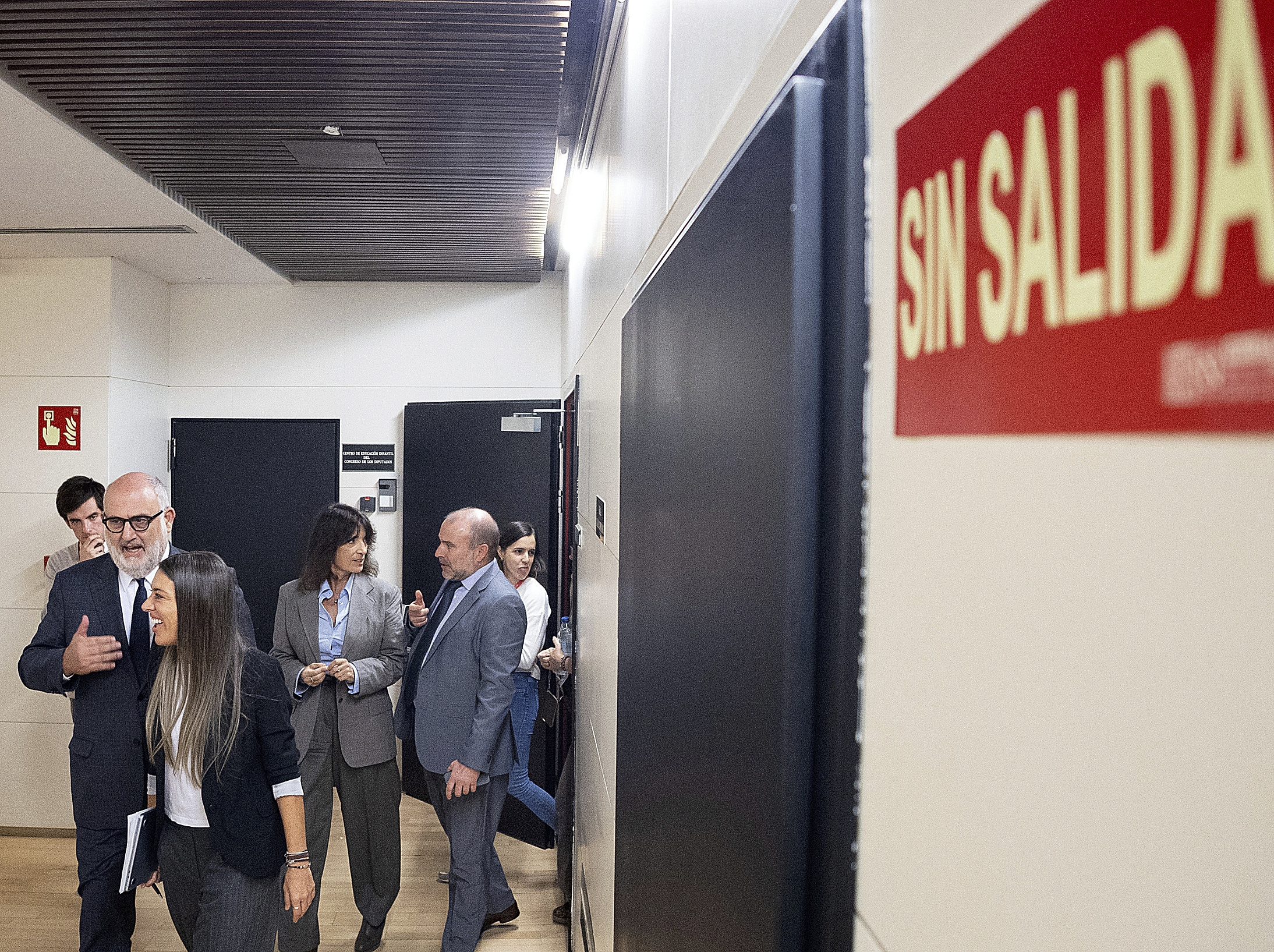Los diputados de Junts, entre ellos Nogueras, ayer.