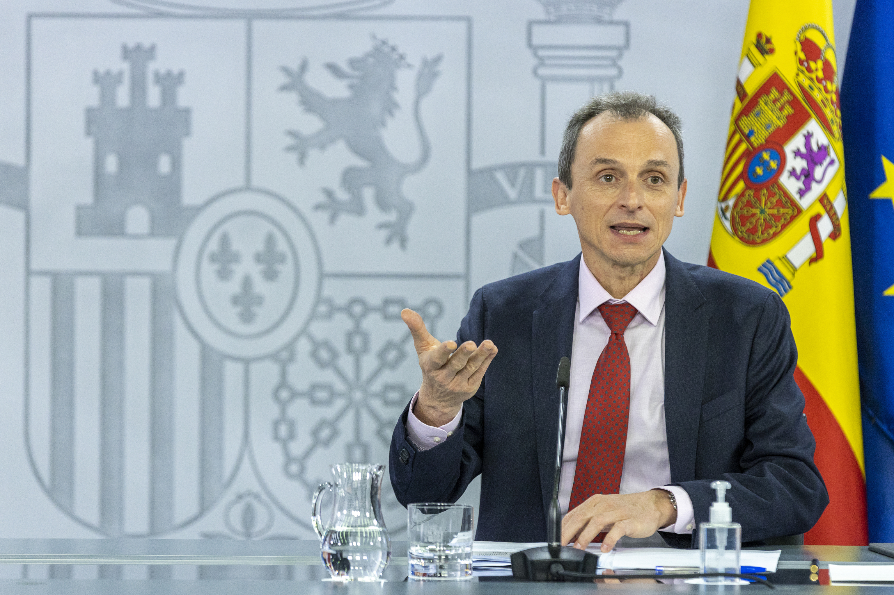 Pedro Duque, en septiembre de 2020, cuando era ministro.