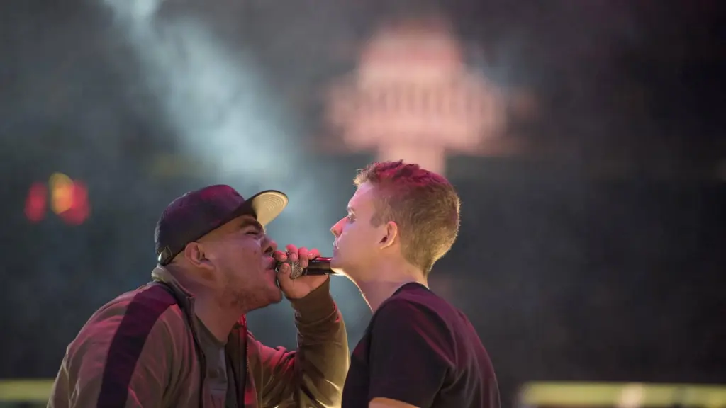 Aczino y Arkano, durante su batalla en México en 2017