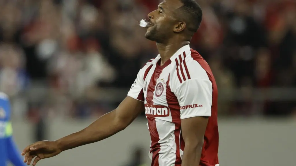 El Kaabi, delantero del Olympiacos.
