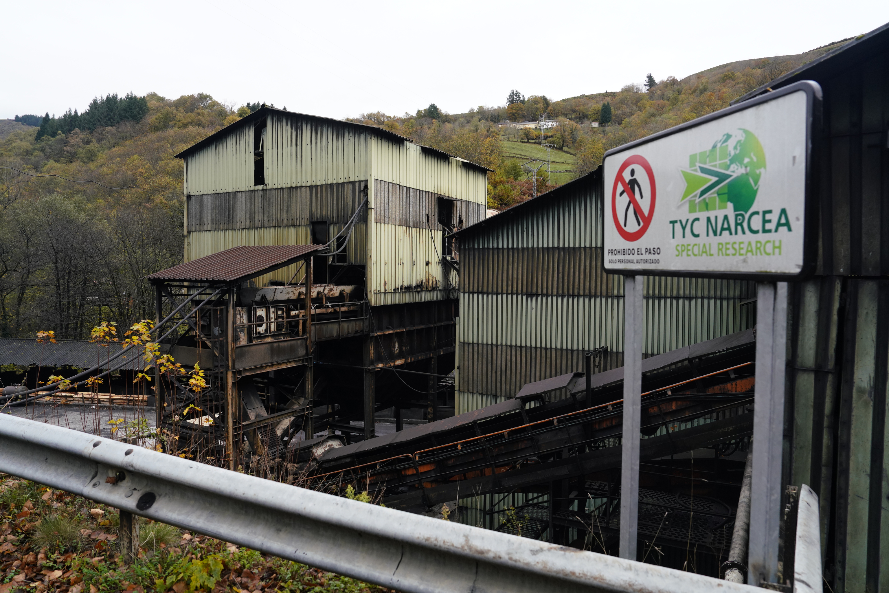Vista de las instalaciones de la mina de Cangas de Narcea.