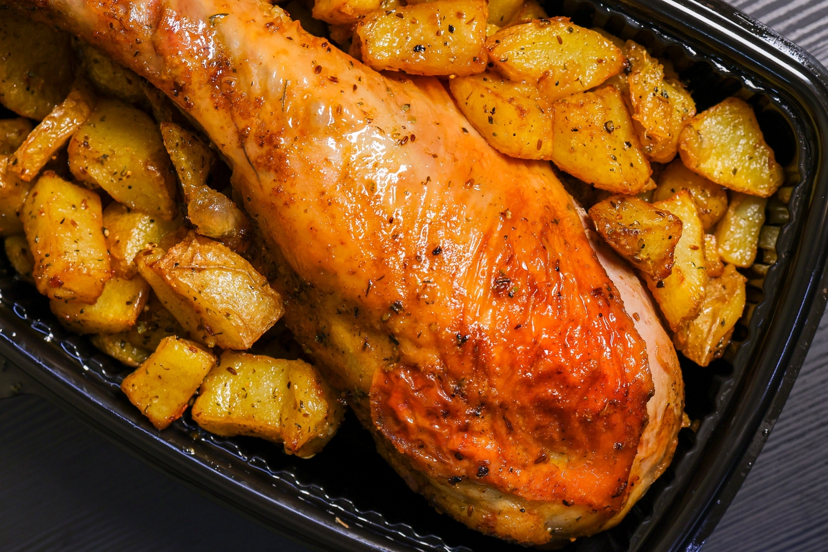 Muslos de pavo al horno