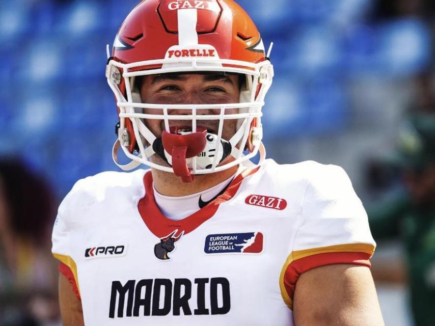 Yago Rivero, en un partido de los Madrid Bravos