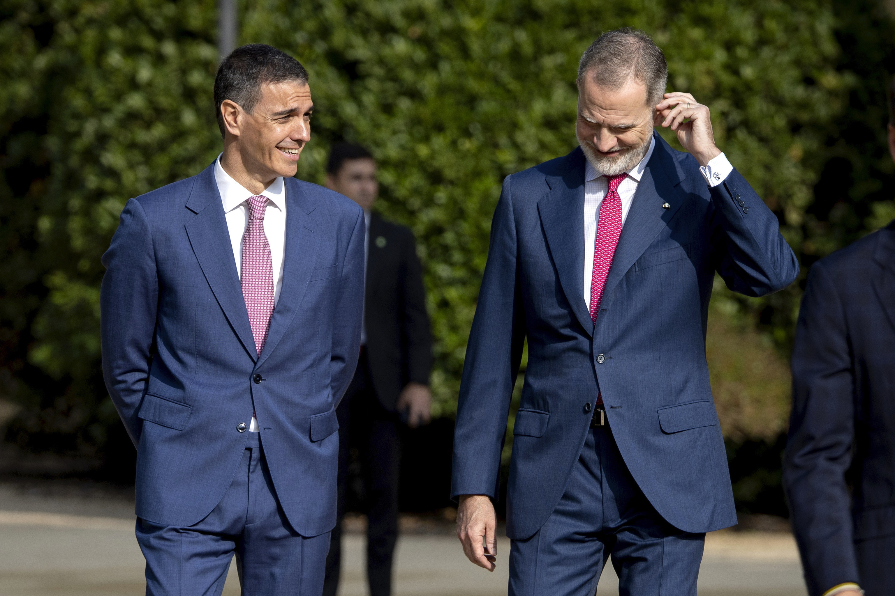 Pedro Sánchez y el Rey Felipe VI.