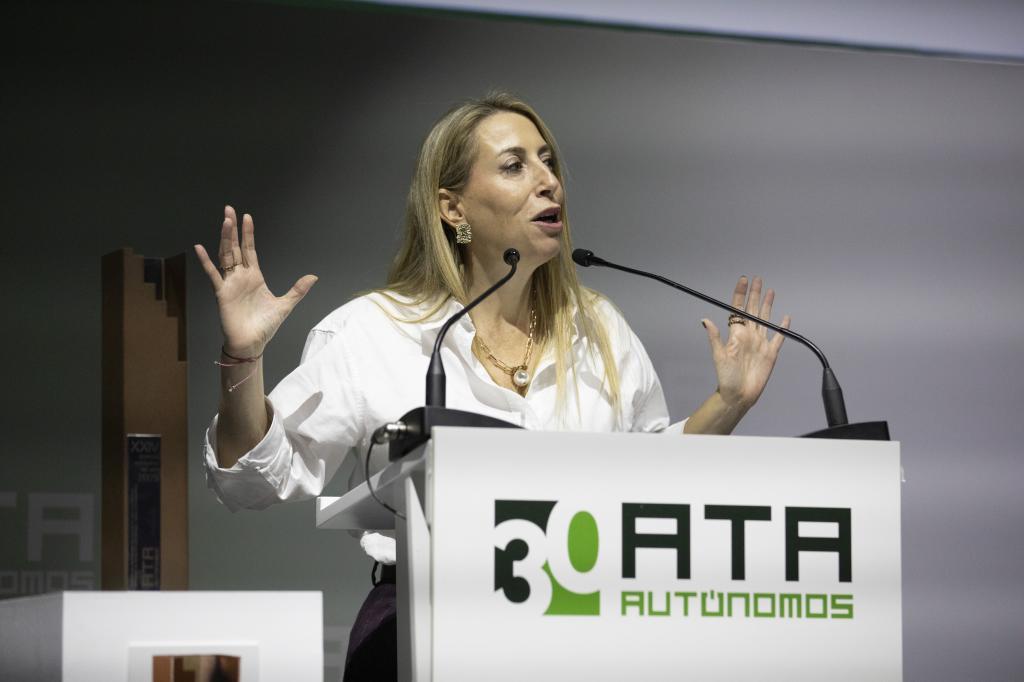 María Guardiola, presidenta de la Junta de Extremadura y candidata a la reelección.