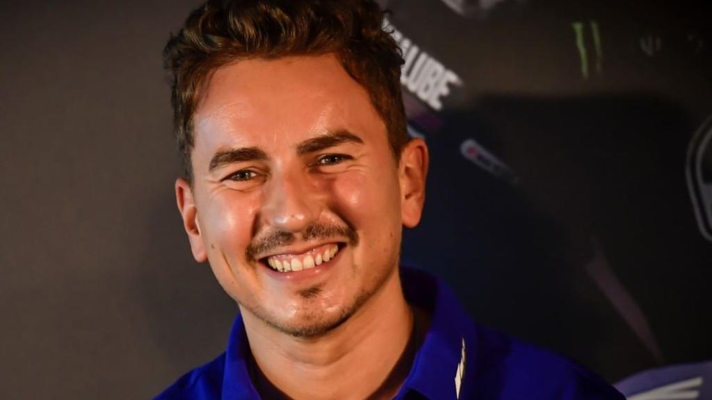Jorge Lorenzo en la rueda de prensa de los tests de Portimao