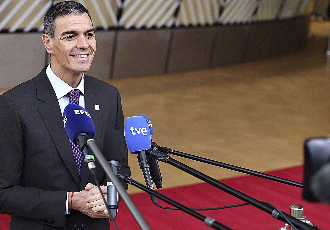 El presidente del Gobierno, Pedro Sánchez, en el Consejo Europeo celebrado en Bruselas.