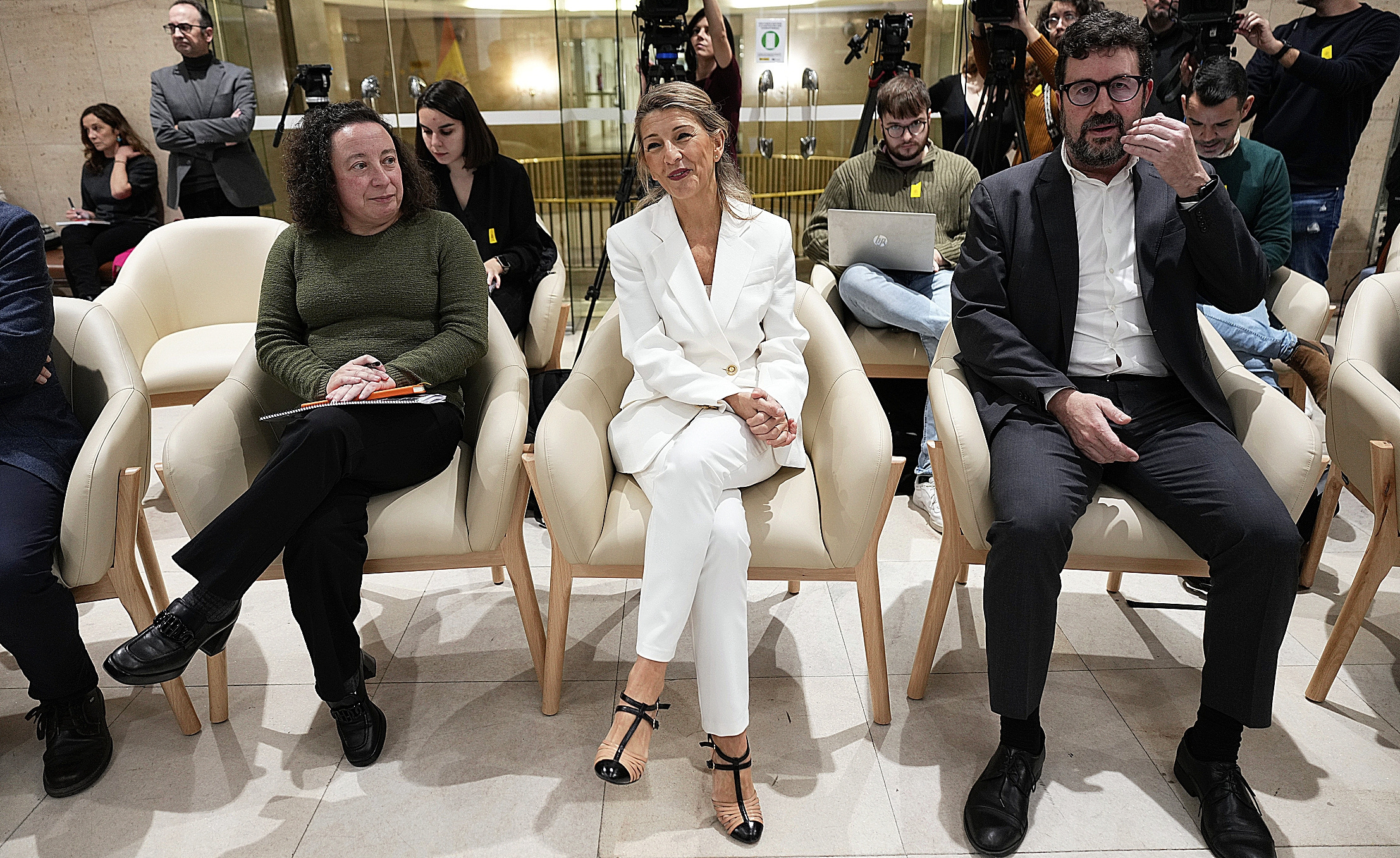 La vicepresidenta segunda del Gobierno y ministra de Trabajo, Yolanda Díaz, ayer.
