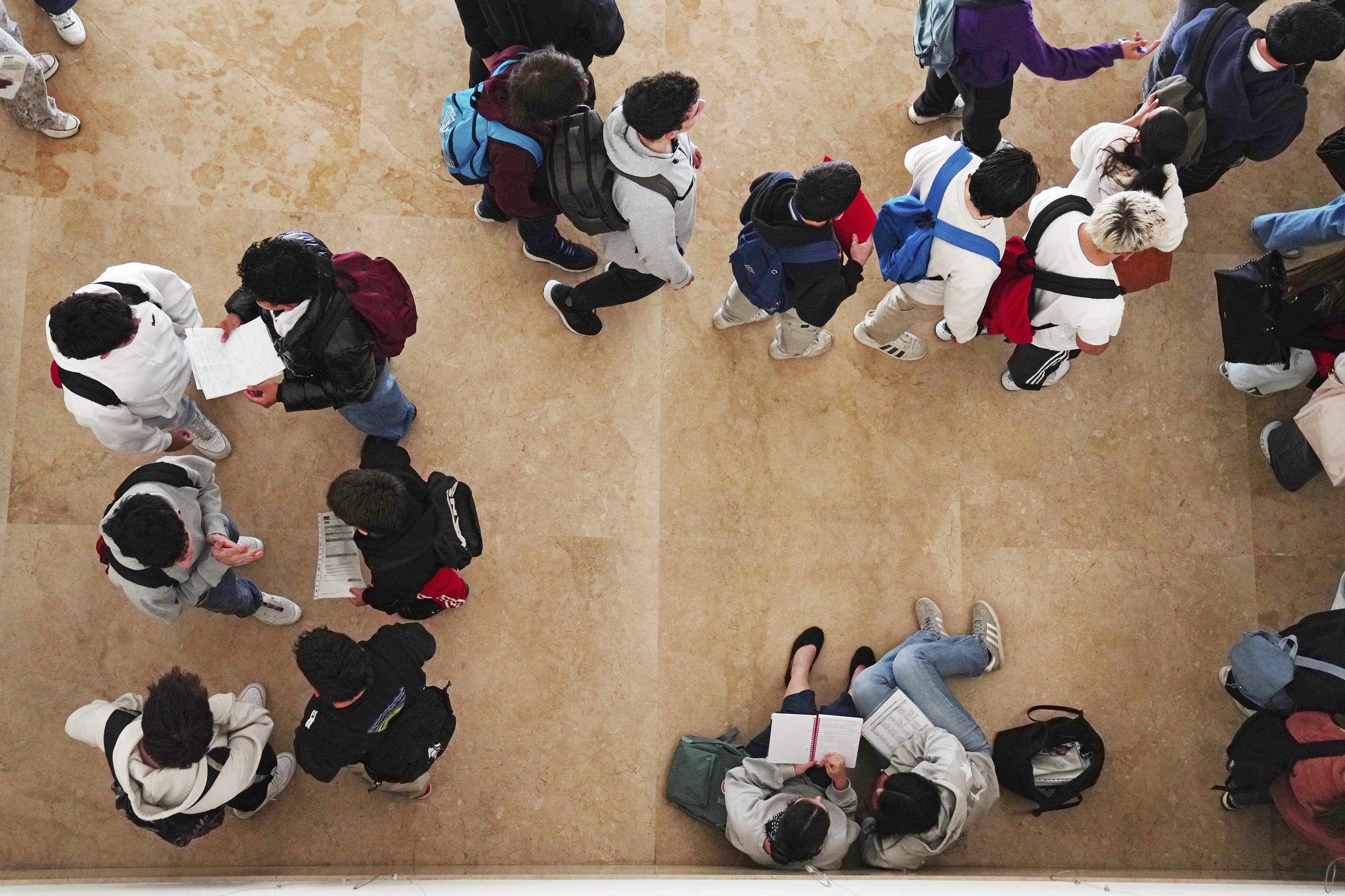 Alumnos en la Universidad de Santiago de Compostela.