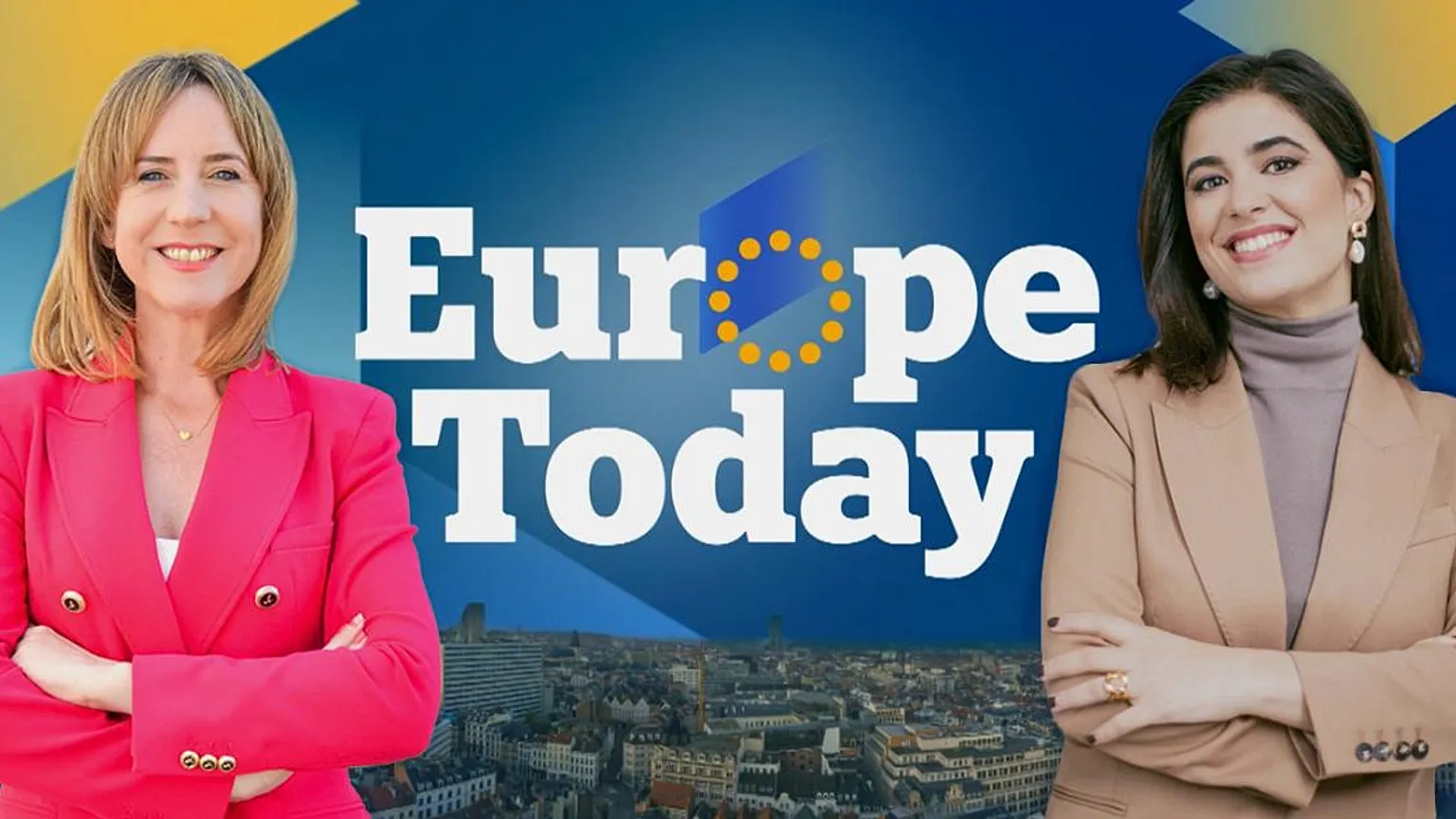 Euronews’ chief anchor Méabh McMahon and EU editor Maria Tadeo