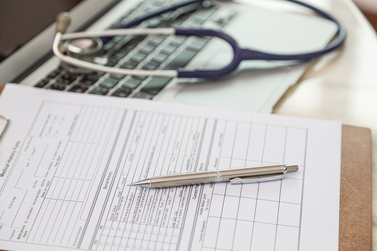 Un parte médico en la