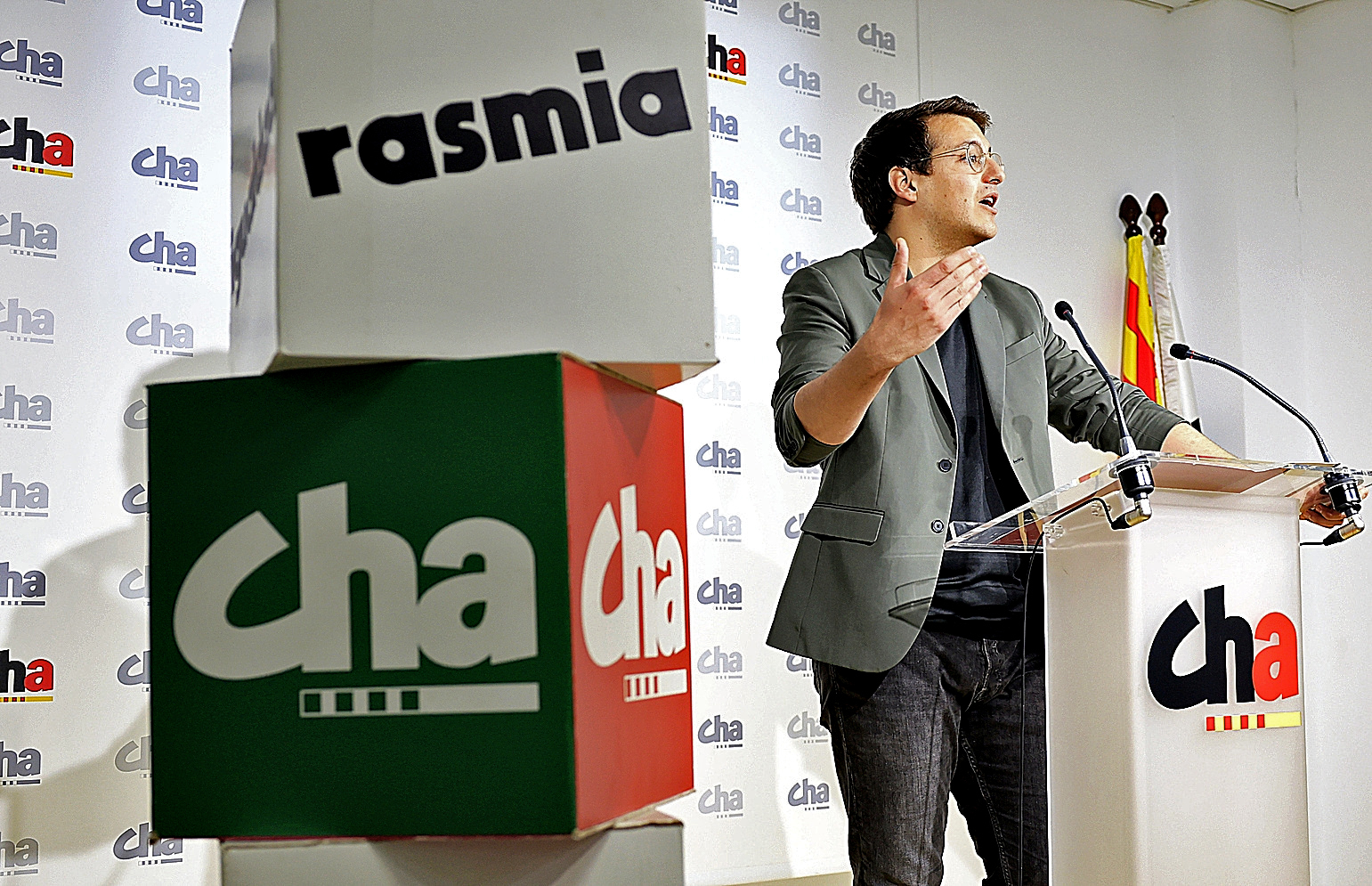 El diputado Jorge Pueyo, que anunció que se presenta a las primarias de Chunta para la lista electoral del partido por Zaragoza.