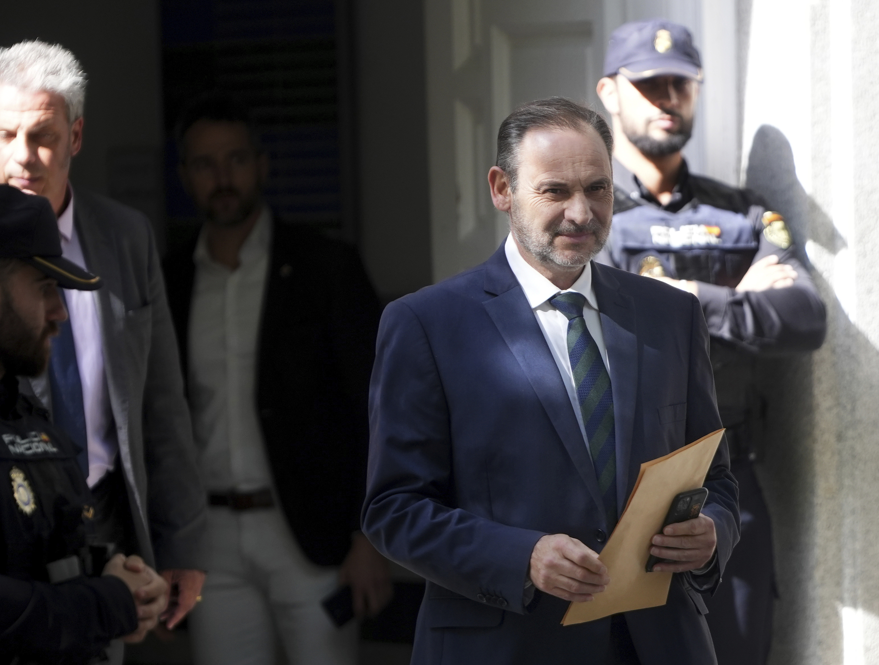 José Luis Ábalos a la salida del Supremo.