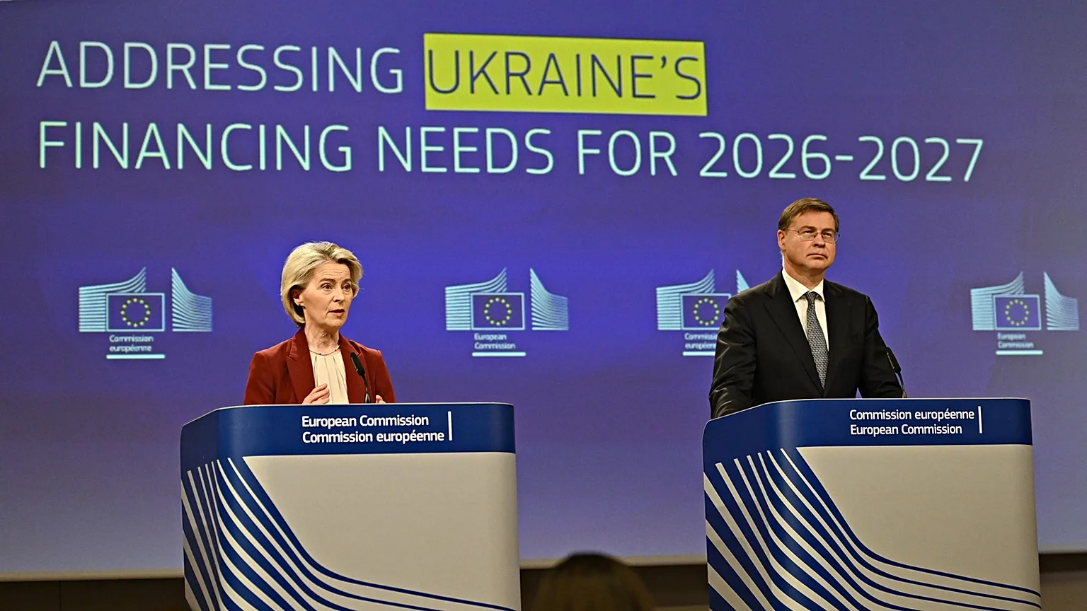 Ursula von der Leyen has defended the reparations loan.