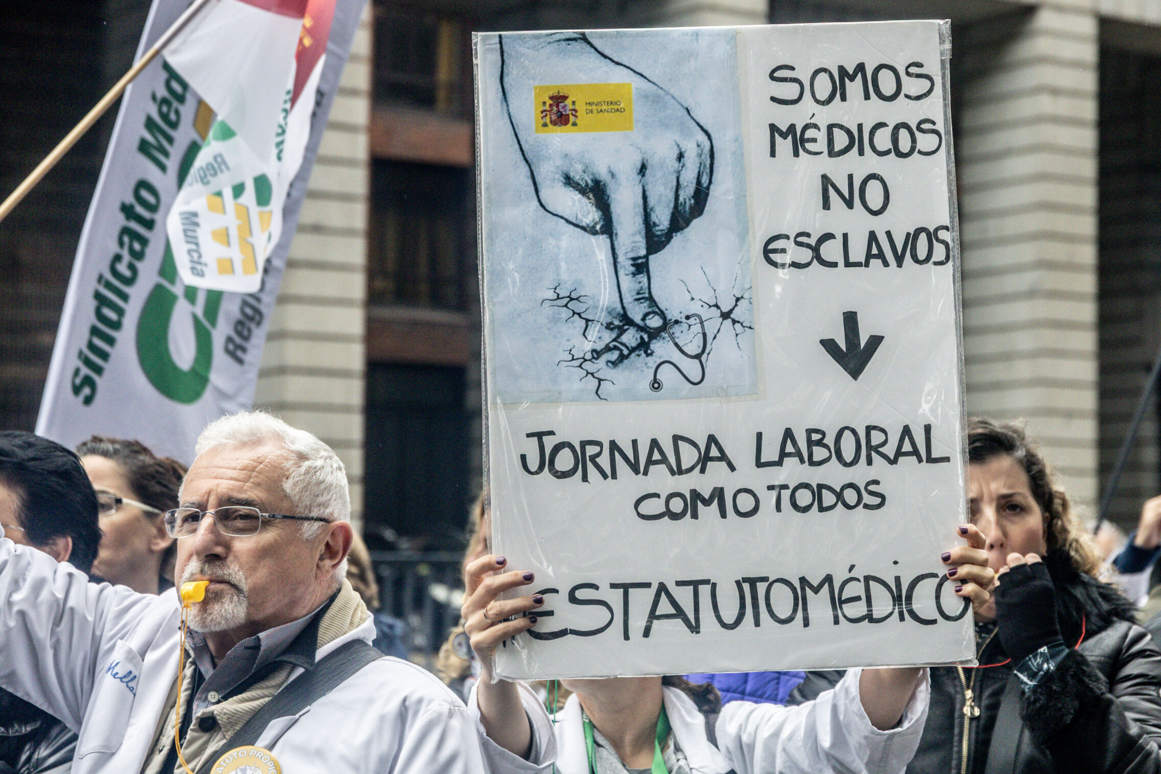 Foto: Manifestación de médicos de noviembre.