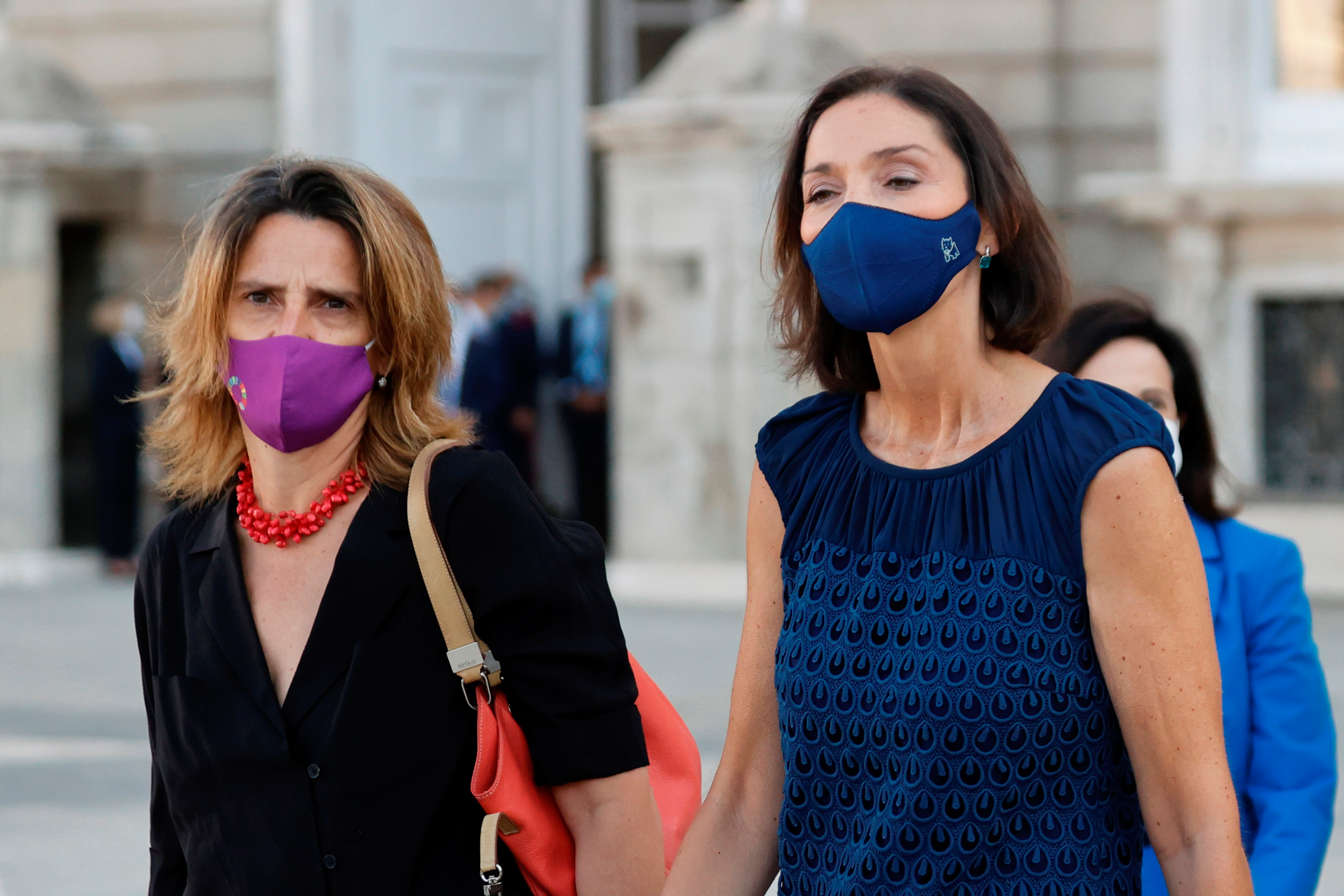 Las ex ministras Teresa Ribera y Reyes Maroto en 2021.