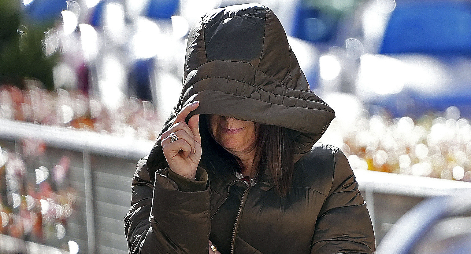La ex militante socialista Leire Díez, a su salida de la Audiencia Nacional.