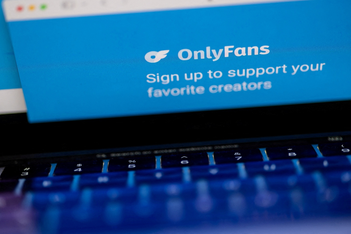 El logotivo de OnlyFans. (REUTERS/Carlos