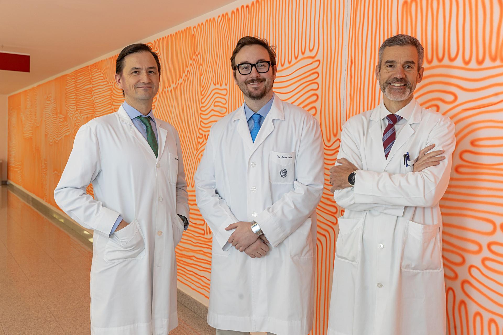 Los doctores Landecho, Sabatella y Valentí